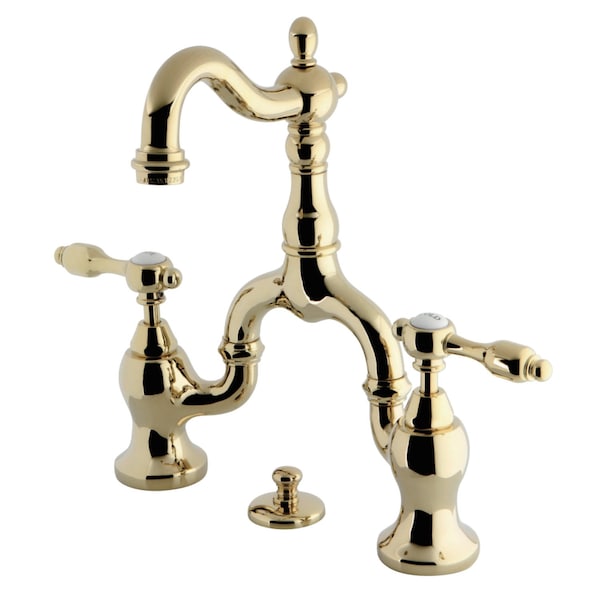 KS7972TAL Bridge Bathroom Faucet, Polished Brass